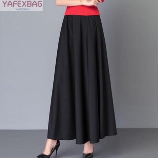 Chân váy dài lưng cao thanh lịch cho nữ