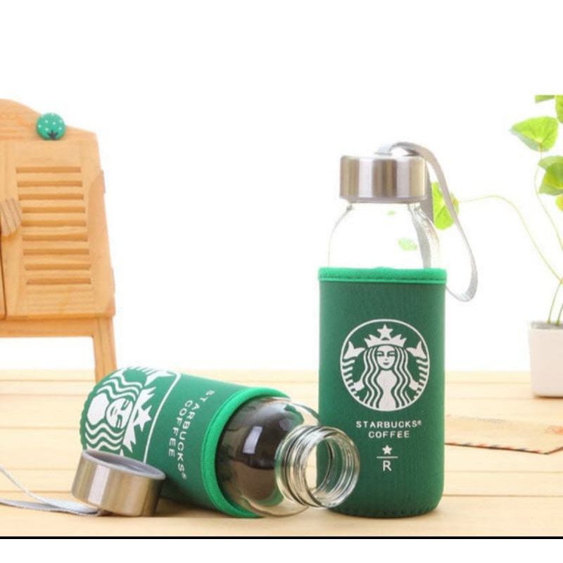 Bình Đựng Nước Starbucks + Túi Đựng Chai Starbuck My Bottle