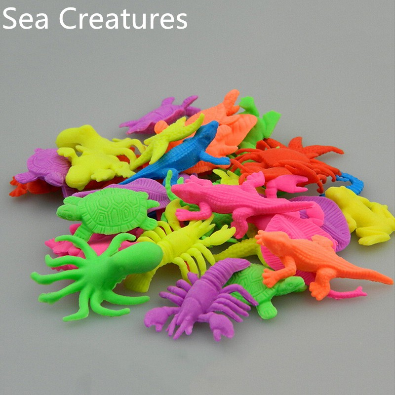 Bộ 10 đồ chơi hình động vật nhiều màu sáng tạo