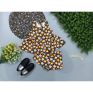 Set bộ peplum cho bé gái