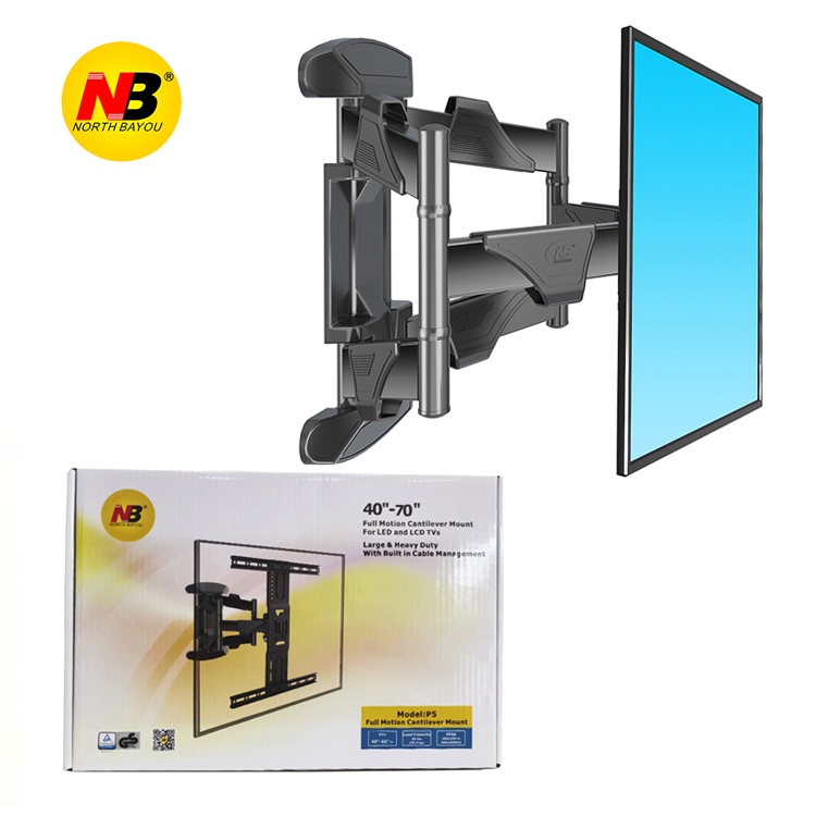 Giá khung treo tivi từ 40inch - 70inch Xoay đa năng - Tải trọng 35Kg - Xoay mọi góc độ North Bayou NB-P5