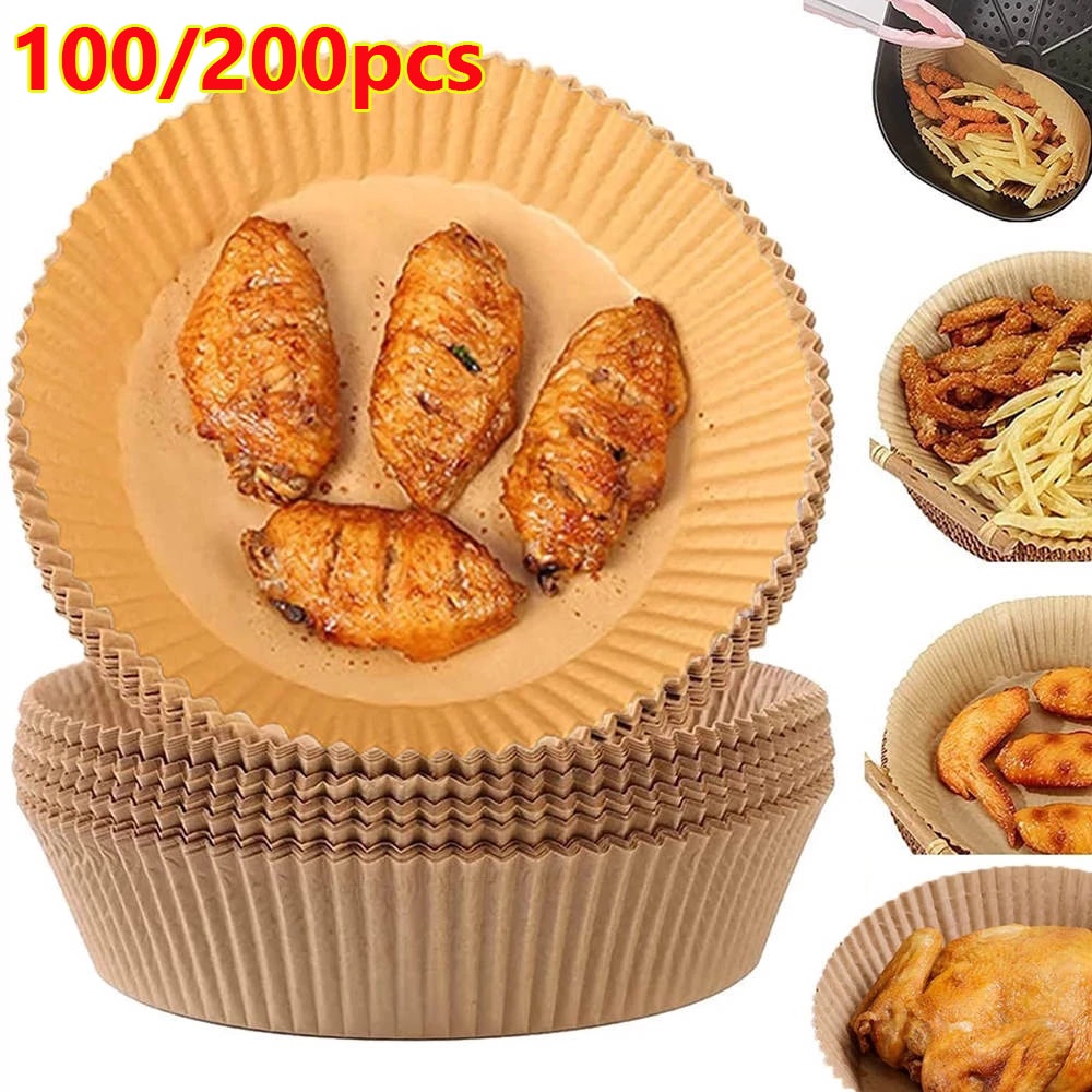 Bộ 200 Giấy Thấm Dầu Tiện Lợi Cho Nồi Chiên Không Dầu