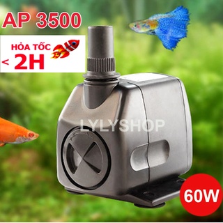 Máy bơm nước hồ cá lifetech AP3500 60W, 3000LH loại tốt, Bảo hành uy tín - Máy Bơm Nước Bể Cá Cao Cấp