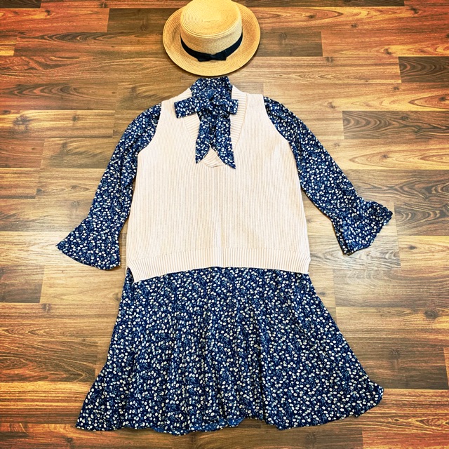 Đầm hoa vintage