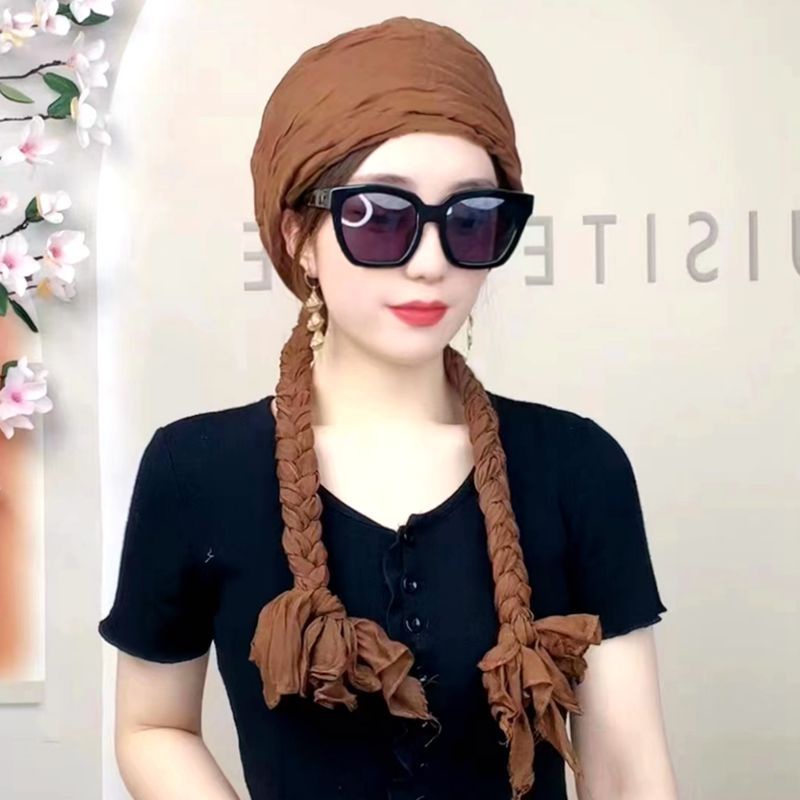 Shuofeng2022 Khăn Choàng Cotton Lanh Bện Sợi Đa Chức Năng Chống Nắng Chống Gió Phong Cách Mới Cho Nữ N