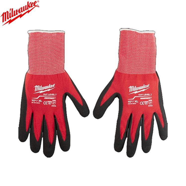 Găng tay chống cắt, bảo hộ lao động level 1 Milwaukee 48-22-8902. Bao tay chống cắt level 1 an toàn khi lao động. 2 màu