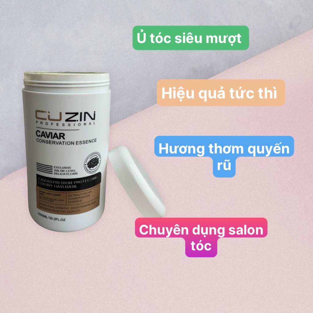 Kem ủ tóc cao cấp siêu mượt tảo biển cuzin 1000 ml CT82