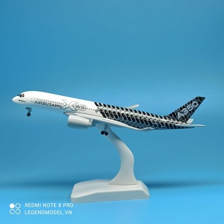  Mô hình máy bay tĩnh Airbus A350-XWB 20cm có bánh xe 