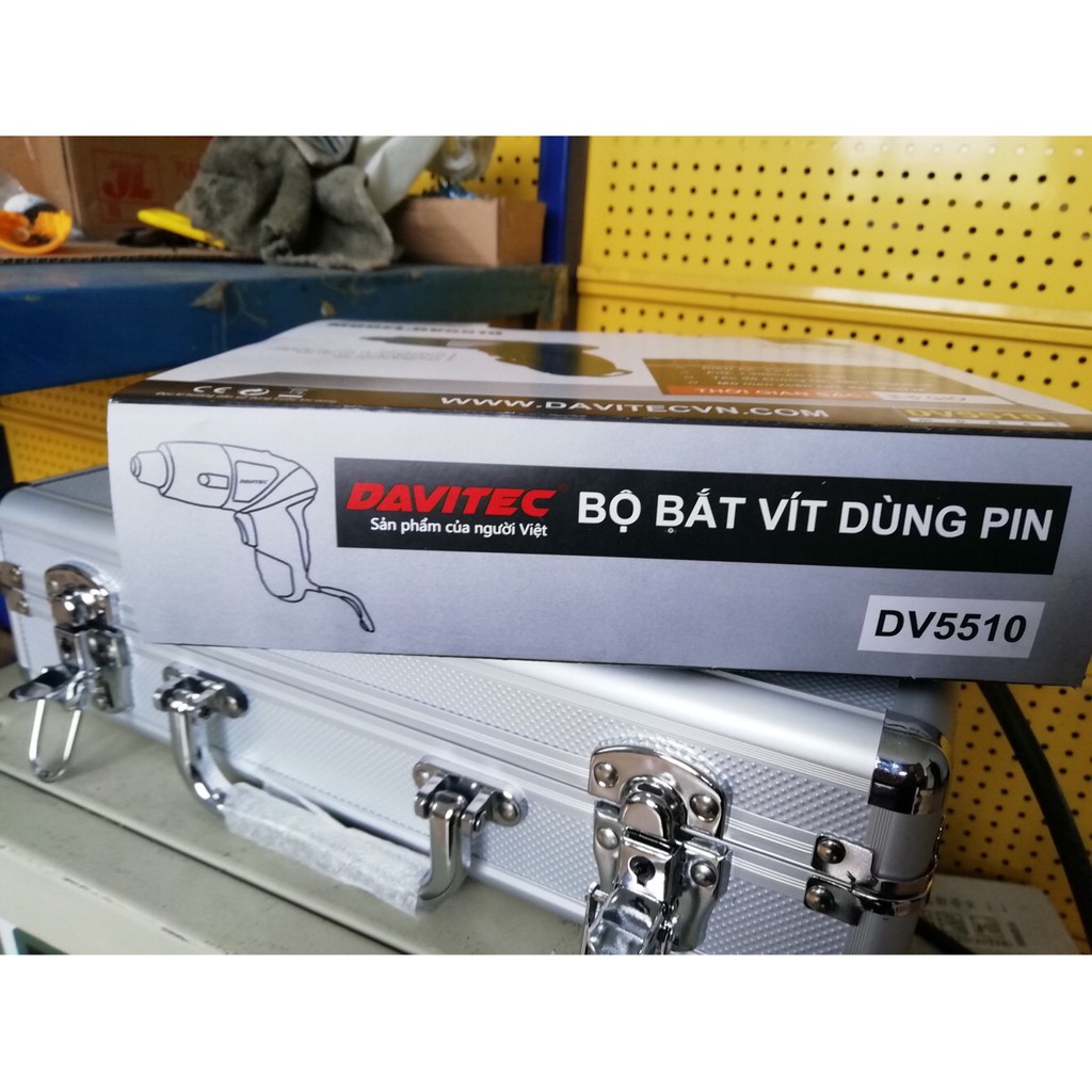 SÉT MÁY BẮT VÍT DÙNG PIN DAVITEC DV5510 4V (45 chi tiết)