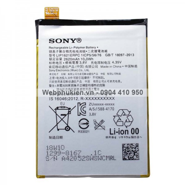 Pin zin cho Sony Xperia L2 (LIP1621ERPC) - 2620mAh