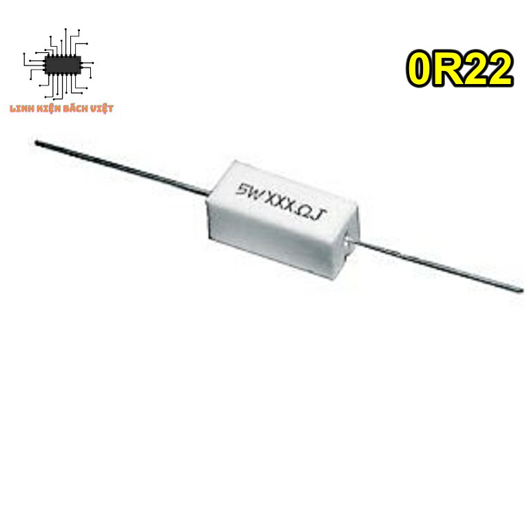 Điện trở 0R22-5W chất lượng tốt (túi 5 con)