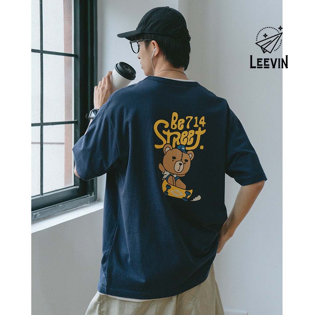 Áo Thun Nam Nữ 714 STREET Trượt Ván Unisex - Kiểu áo phông nữ nam form rộng tay lỡ Ulzzang - Leevin Store