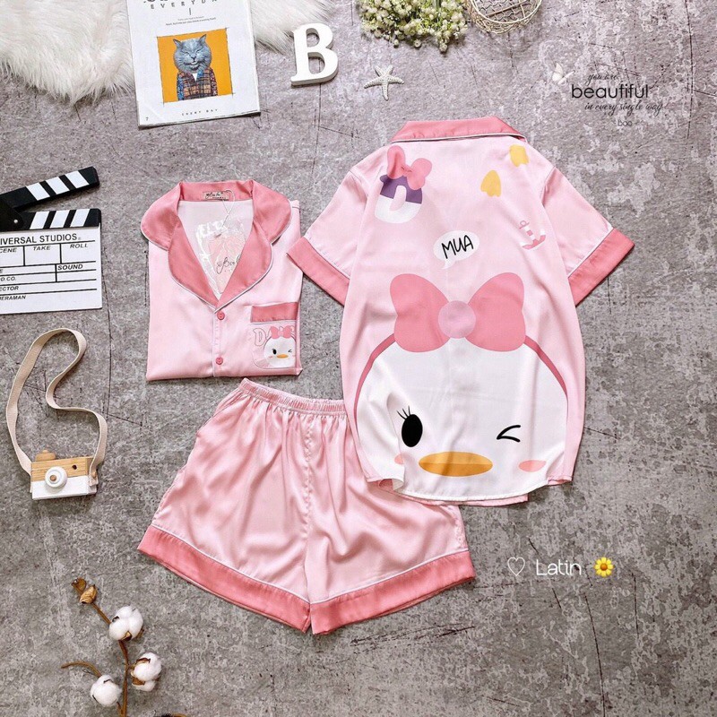 [Xã Kho] Pijama Lụa Latin hàng thiết kế cao cấp siêu hót 2021