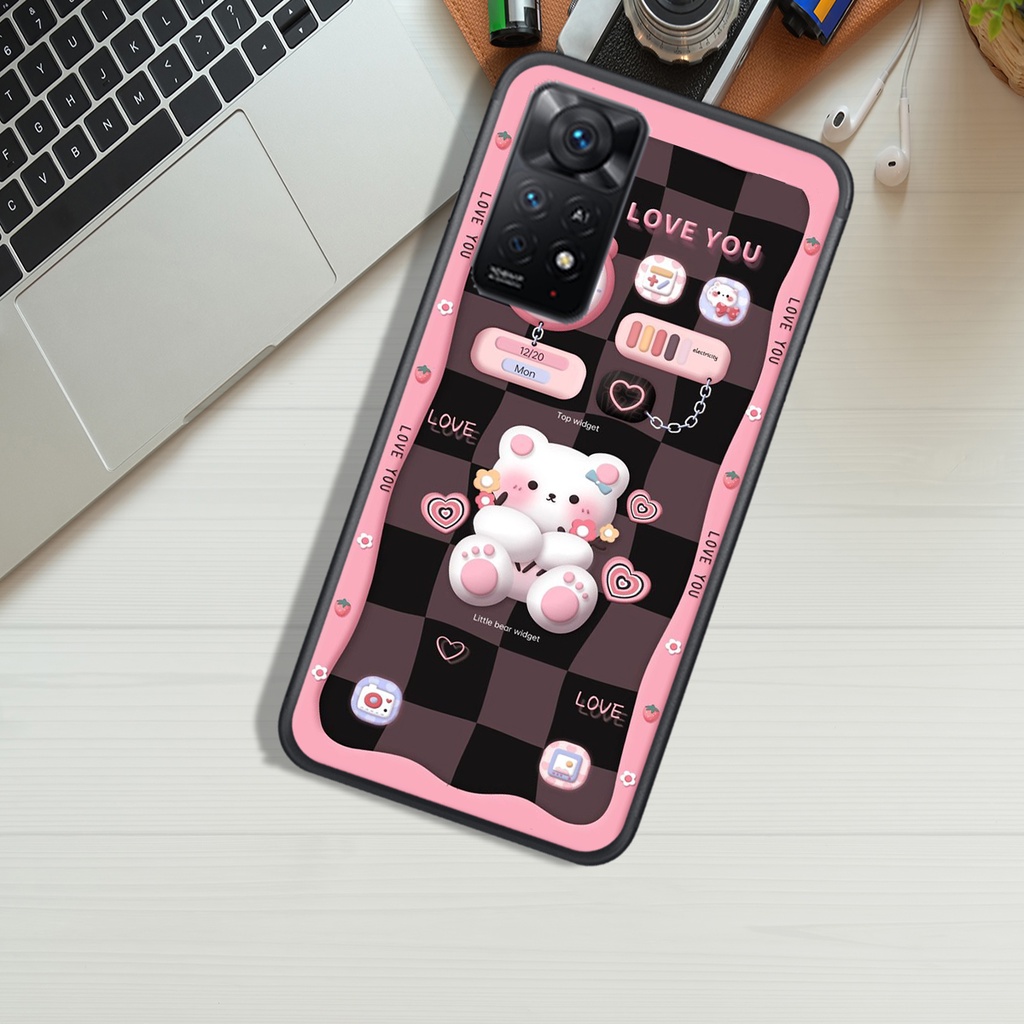 Ốp Lưng XIAOMI REDMI NOTE 11 4G - REDMI NOTE 11 5G - REDMI NOTE 11 PRO , In Hình Gấu Chocolate đáng yêu.