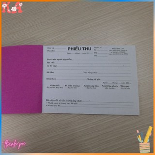 Phiếu Thu/Chi/Xuất kho /Nhập kho 1 liên