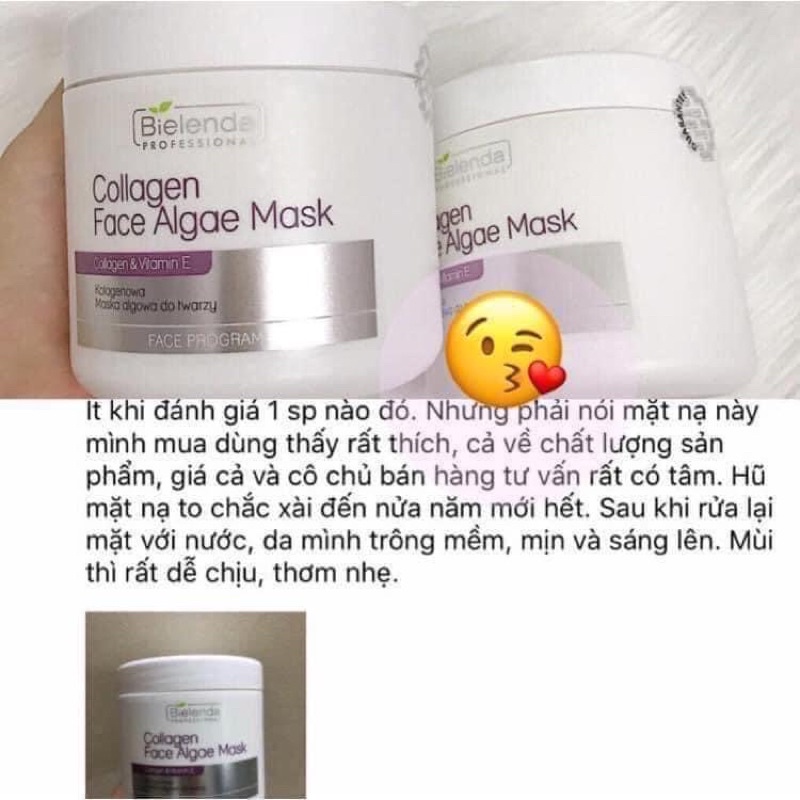 Mặt nạ tảo nâu Bielenda Professional dưỡng ẩm, nâng cơ &amp; chăm sóc toàn diện cho da 190g