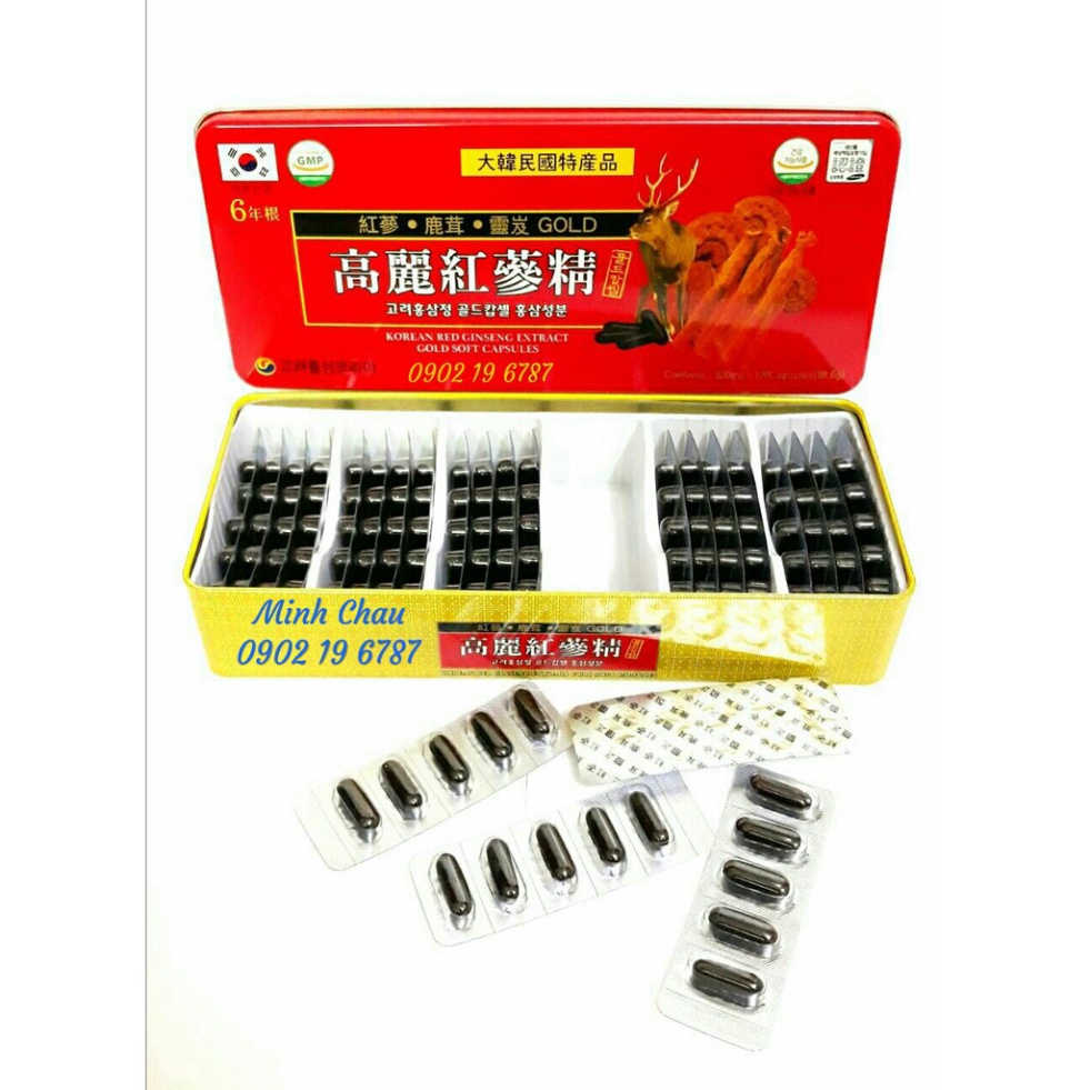 ⚡️Freeship⚡️  Đạm Sâm Nhung Hươu Tổng Hợp Hộp 120 viên