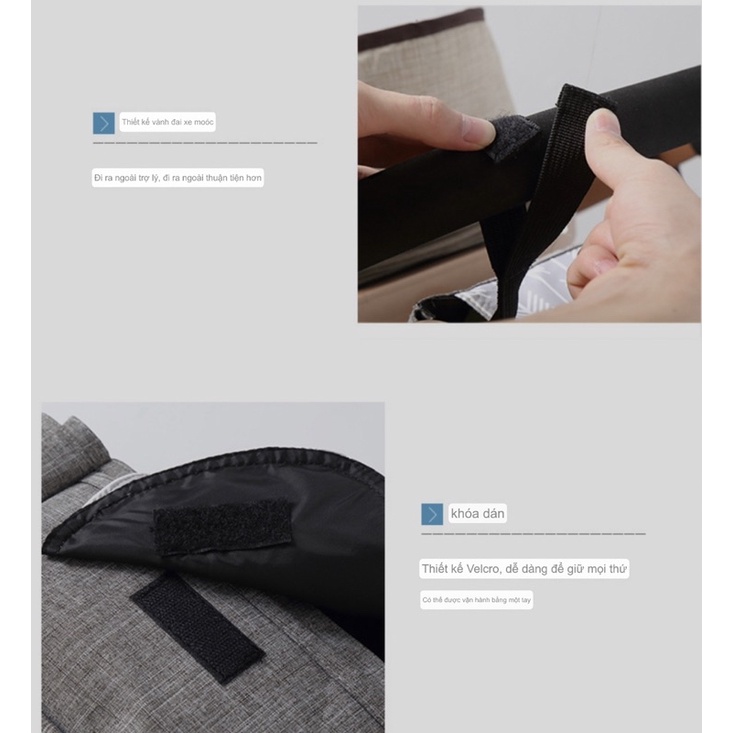 Túi treo xe đẩy đựng đồ cho bé Hàn Quốc