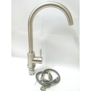 Vòi rửa chén bát nóng lạnh, cắm chậu cần cứng ,chất liệu inox 304 siêu bền,tặng 1 đôi dây cấp nước  -star