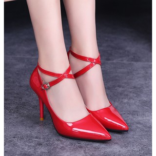 Giày Nữ Cao Gót 9 phân, da bóng cao cấp