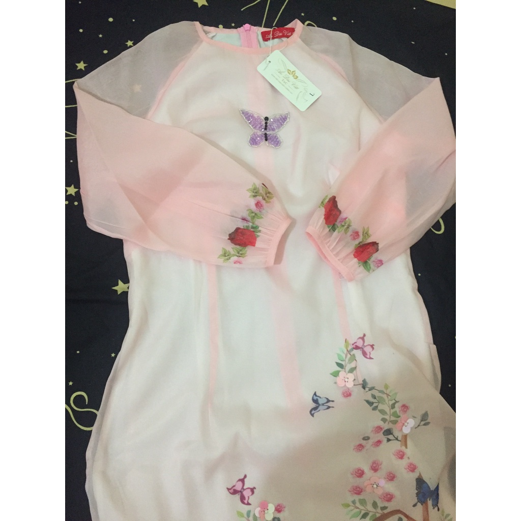 Áo dài cách tân ⚡️Hàng Cao Cấp⚡️ tơ óng tiểu thư - Tây Phương