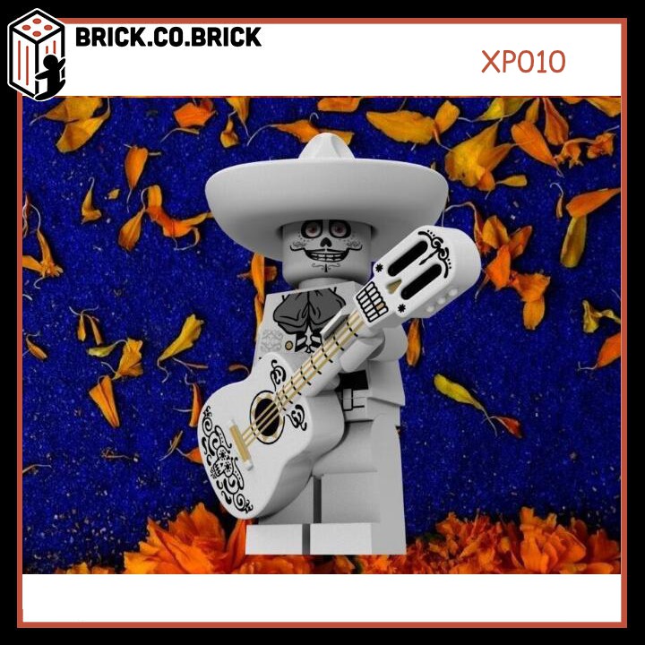 XP010 XP011 - Đồ chơi lắp ráp minifigure và non lego mô hình sáng tạo nhân vật hoạt hình trong phim truyện Coco