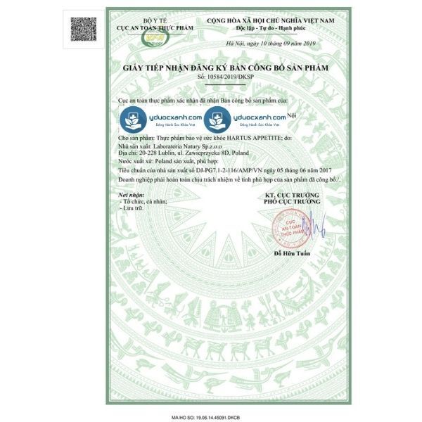 Mua  HARTUS APPETITE 150ml, Siro ăn ngon cho bé - Y Dược Xanh