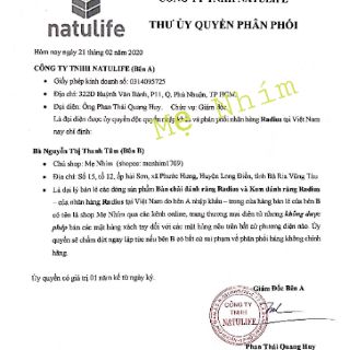 Kem Đáng Răng Hữu Cơ Radius cho bé 6m+
