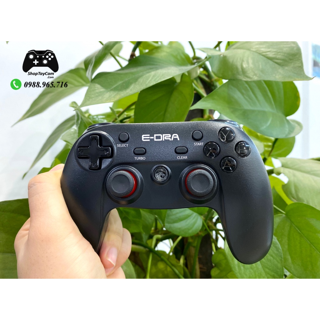Tay Cầm Chơi Game E-dra EGP7601 Wireless Không Dây Chính Hãng cho PC / Laptop / Mobile Tối Ưu FO4 / FIFA / PC, Laptop