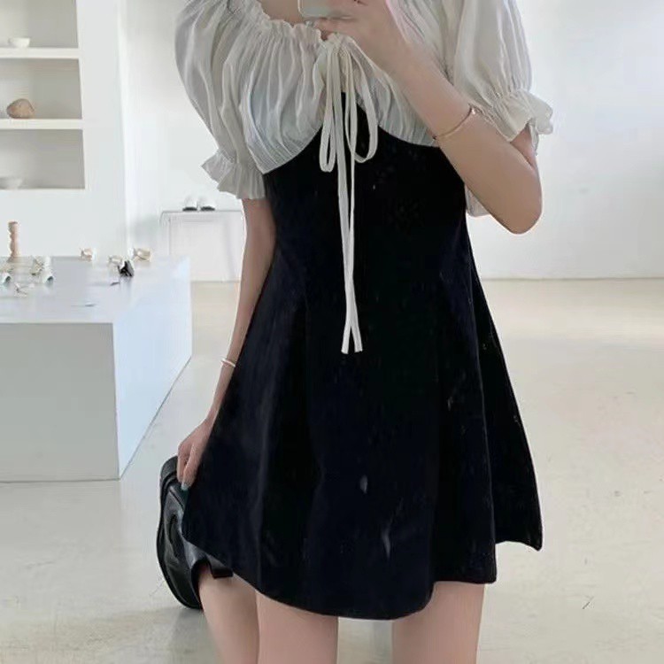 Đầm Tay Phồng Với Thiết Kế Cổ Chữ V Cổ Điển Dành Cho Nữ | BigBuy360 - bigbuy360.vn