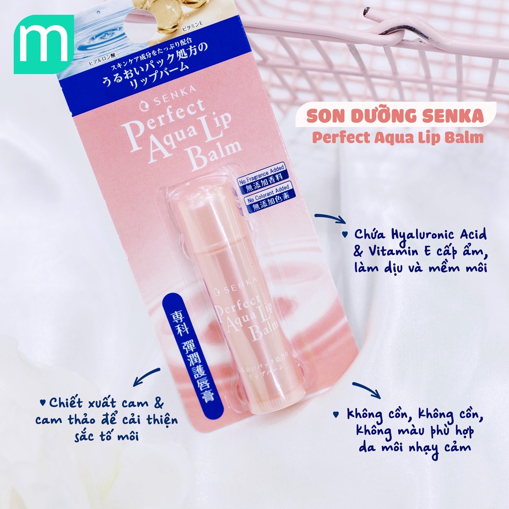 Son Dưỡng Senka Perfect Aqua Lip Balm