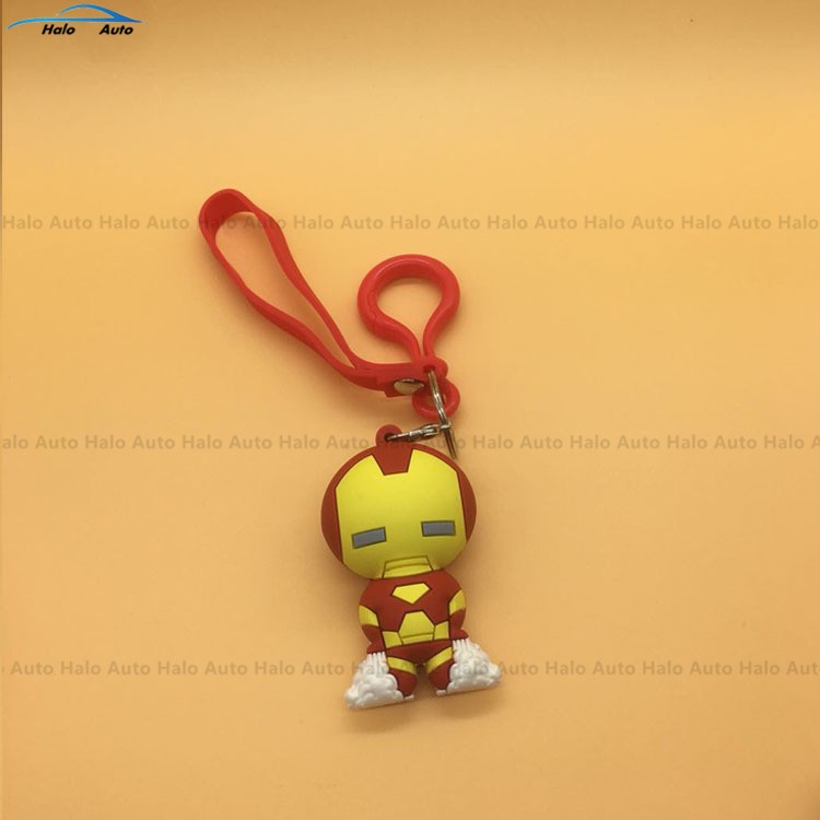 Móc khóa trang trí hình nhân vật siêu anh hùng Marvel độc đáo dễ thương