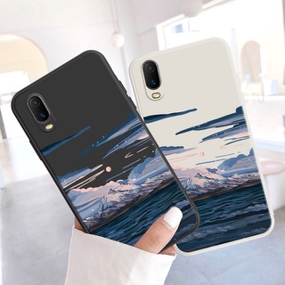 Ốp Điện Thoại Dẻo Thời Trang Cho Realme C21 Realme C25Y C21Y XT GT X7 Max Realme Narzo 50i 50A #H203 Hình Ảnh Biển Và Mặt Trăng