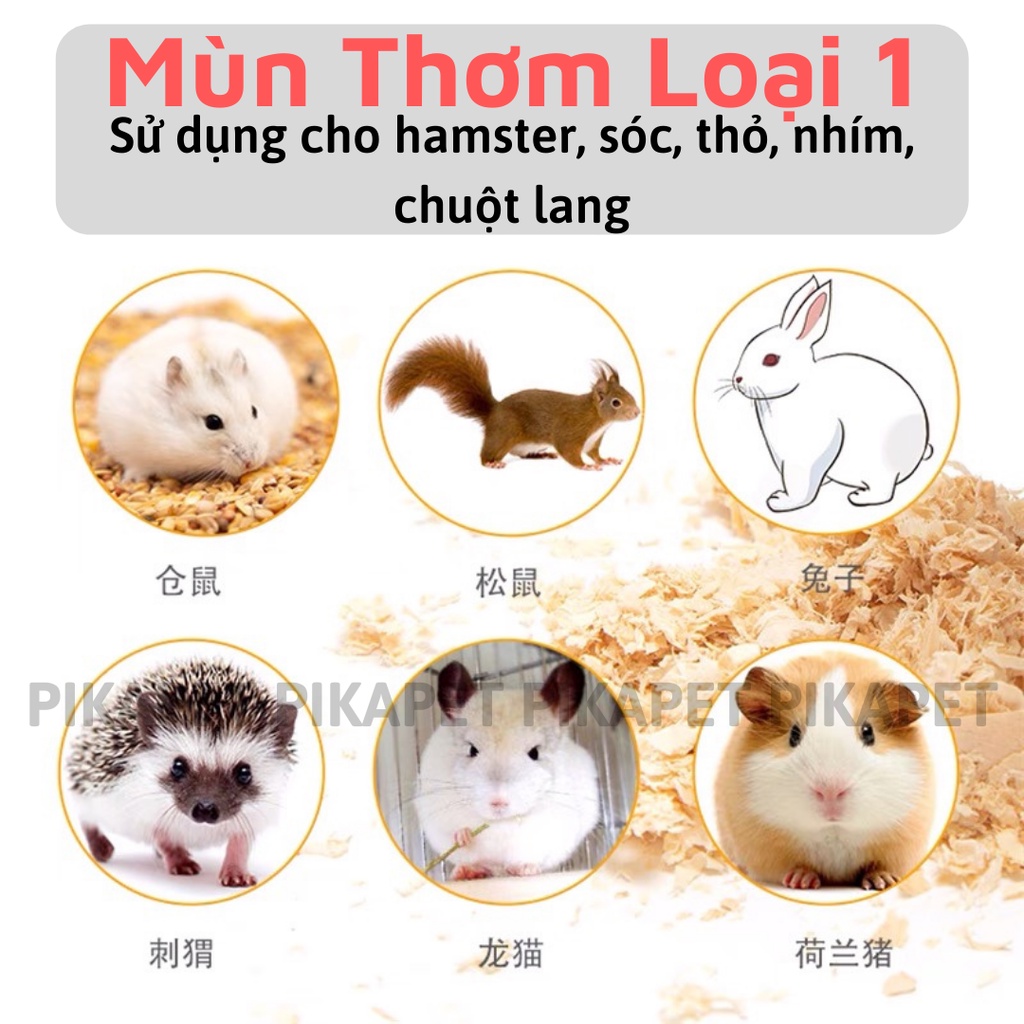 ✅Mùn thơm lót chuồng hamster 500gr