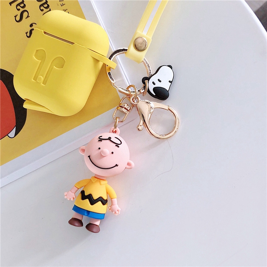 Vỏ hộp tai nghe không dây từ silicon kiểu hoạt hình cún snoopy cho Airpods