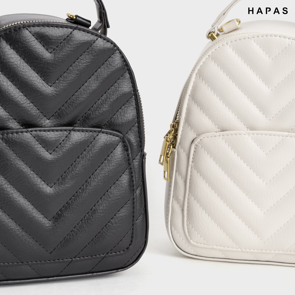 [Mã WABR80KT1 giảm 12% tối đa 80k đơn từ 250k] Balo Nữ Sọc V Sz 18 HAPAS - BL1837