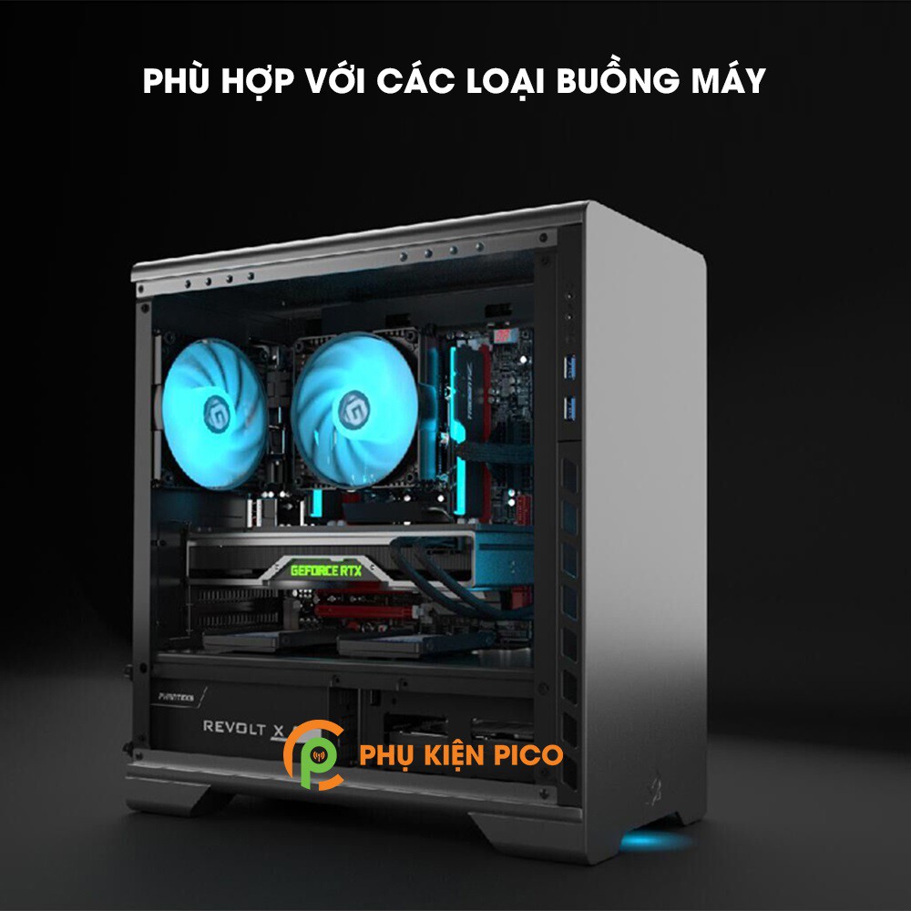 Quạt tản nhiệt case máy tính Phanteks MetallicGear Skiron RGB 140mm – Quạt fan case MetallicGear Skiron 14cm RGB