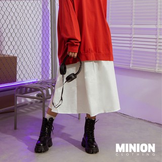 Chân váy trơn, dáng xoè Minion Clothing lưng thun, phong cách Ulzzang Streetwear V2703