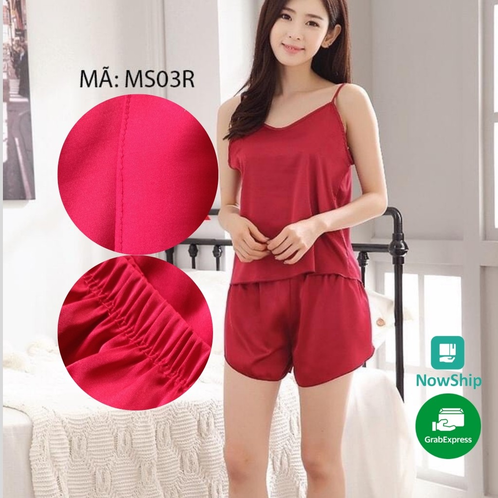 Quần Đùi Nữ Lụa LaTinh Mặc ở Nhà Mát Mịn Thoải Mái Cực Đẹp | BigBuy360 - bigbuy360.vn