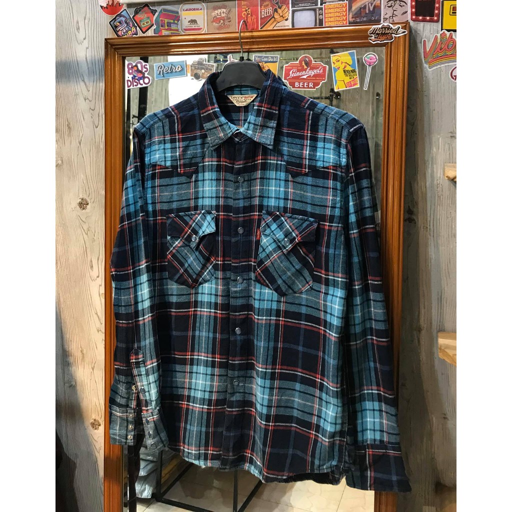 Sơ mi kẻ Flannel chính hãng 2hand tuyển chọn