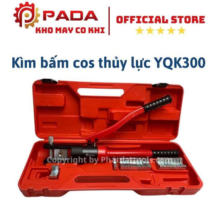 Kìm bấm cốt thủy- lực YQK300-hàm ép từ 16-300mm2-Bảo hành 6 tháng