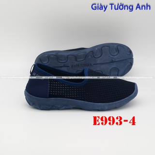 Anh Khoa - Giày Trung niên Thể thao L993-4 - Sợi cao cấp dệt dạng Len thoáng mát co giãn ôm chân