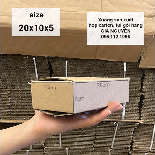 20 hộp carton trơn gói hàng 20x10x5 dùng đựng nước hoa, mỹ phẩm, hàng hóa