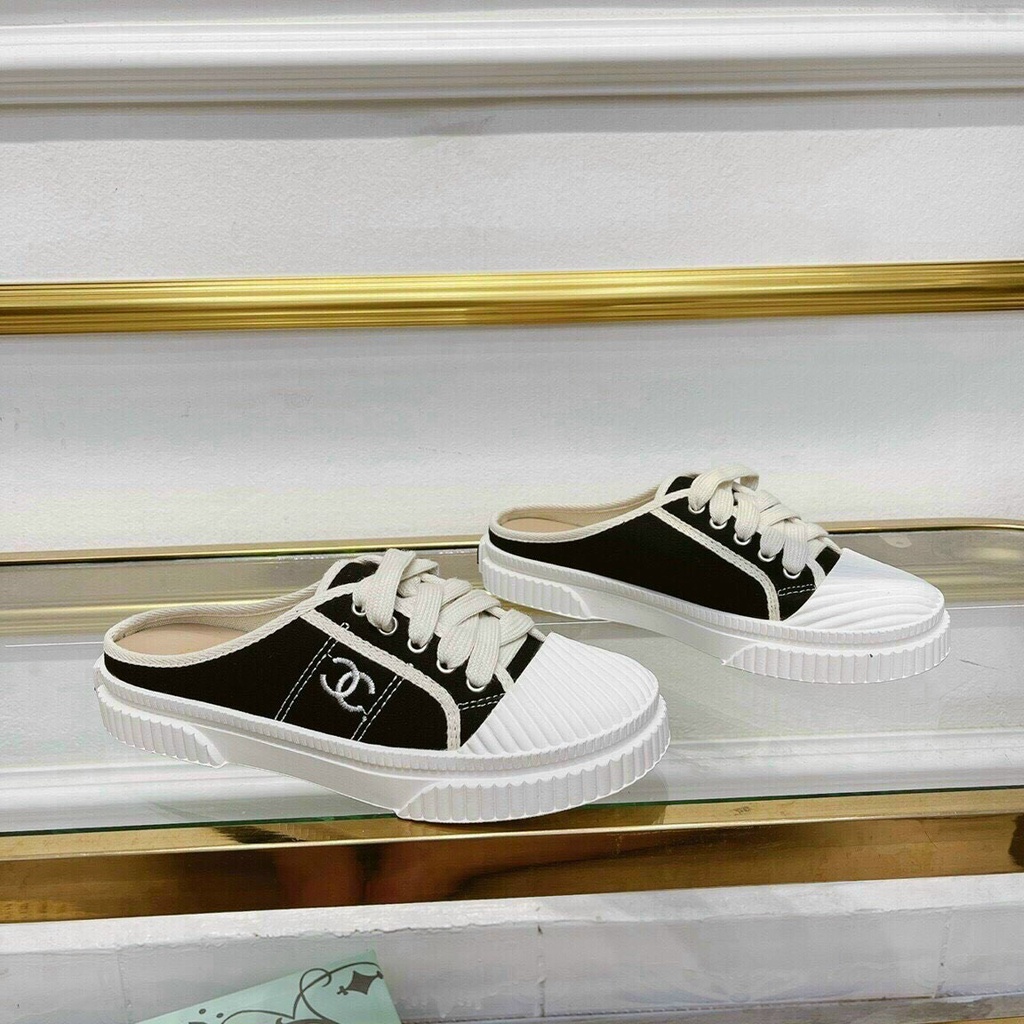 Sục nữ Chanel  HOT 2021 Đen phối trắng đế thơm cựa đẹp | BigBuy360 - bigbuy360.vn