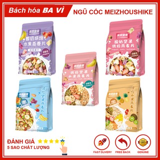 Combo 5 Gói Ngũ Cốc Sữa Chua Hoa Quả Sấy Meizhoushike (Đủ Màu)