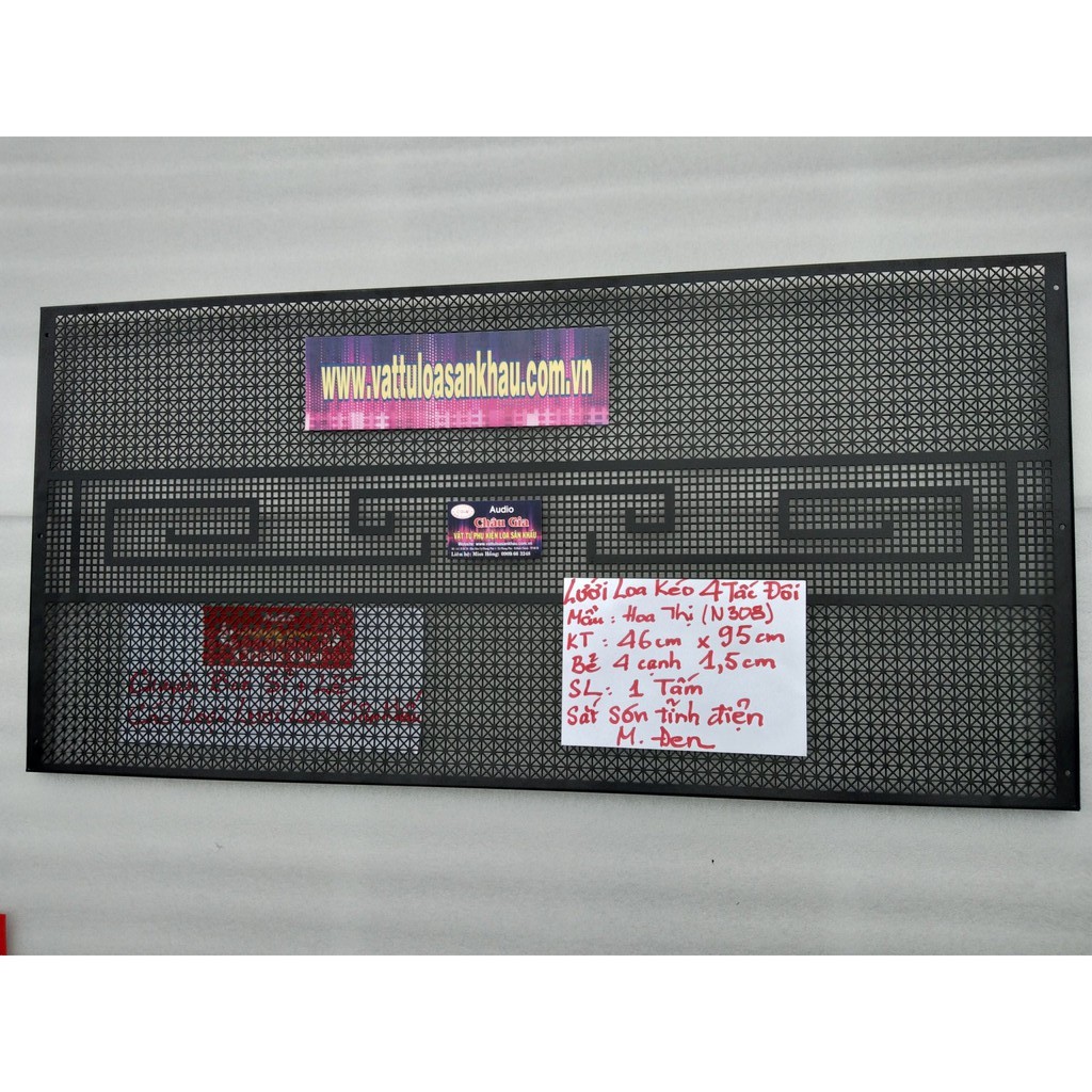 lưới loa kéo 4 tấc đôi 46cmx 95cm Audio Châu Gia