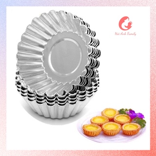 Khuôn Bánh Tart Trứng Lượn Sóng Cao Cấp Rộng 7,2cm