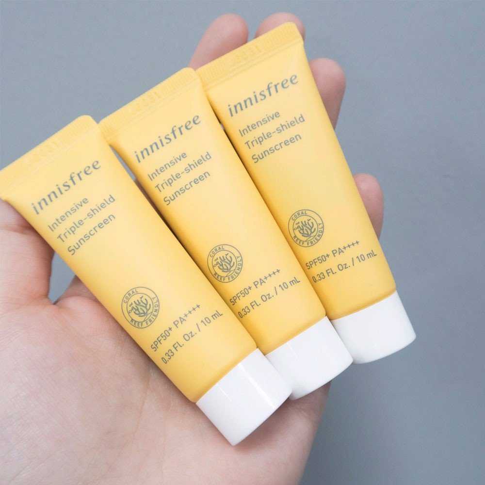 [Mini 10ml]Kem Chống Nắng Chống Trôi, Điều Chỉnh Tông Da Innisfree Intensive Triple-shield Sunscreen SPF50+/PA