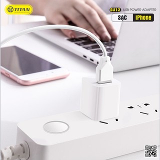 Củ Sạc Chân Dẹt 1A TITAN SU12