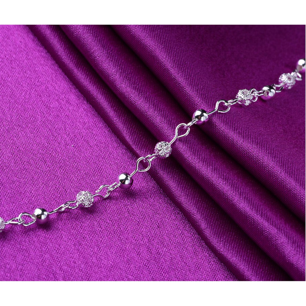 [HOT TREND] VÒNG TAY DÂY XÍCH MÀU BẠC THÁI CHUỖI HẠT NGỌC CHUẨN XI SÁNG LONG LANH | BigBuy360 - bigbuy360.vn